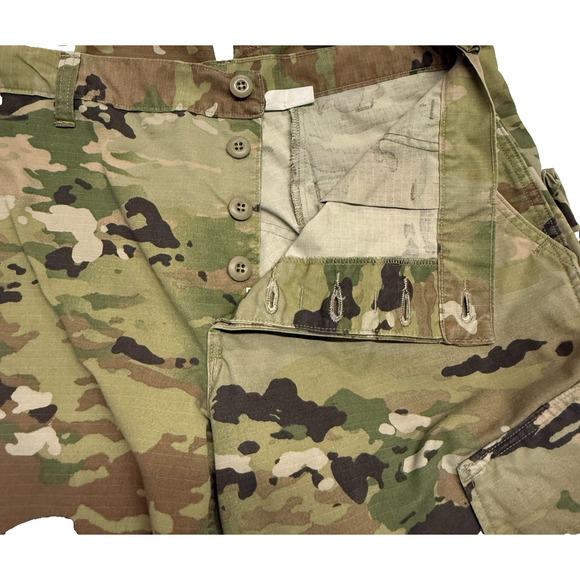 Army Combat‎ Pants Medium Short Green Brown 35x30 OCP Camo Ripstop Insect Guard - Picture 7 of 10